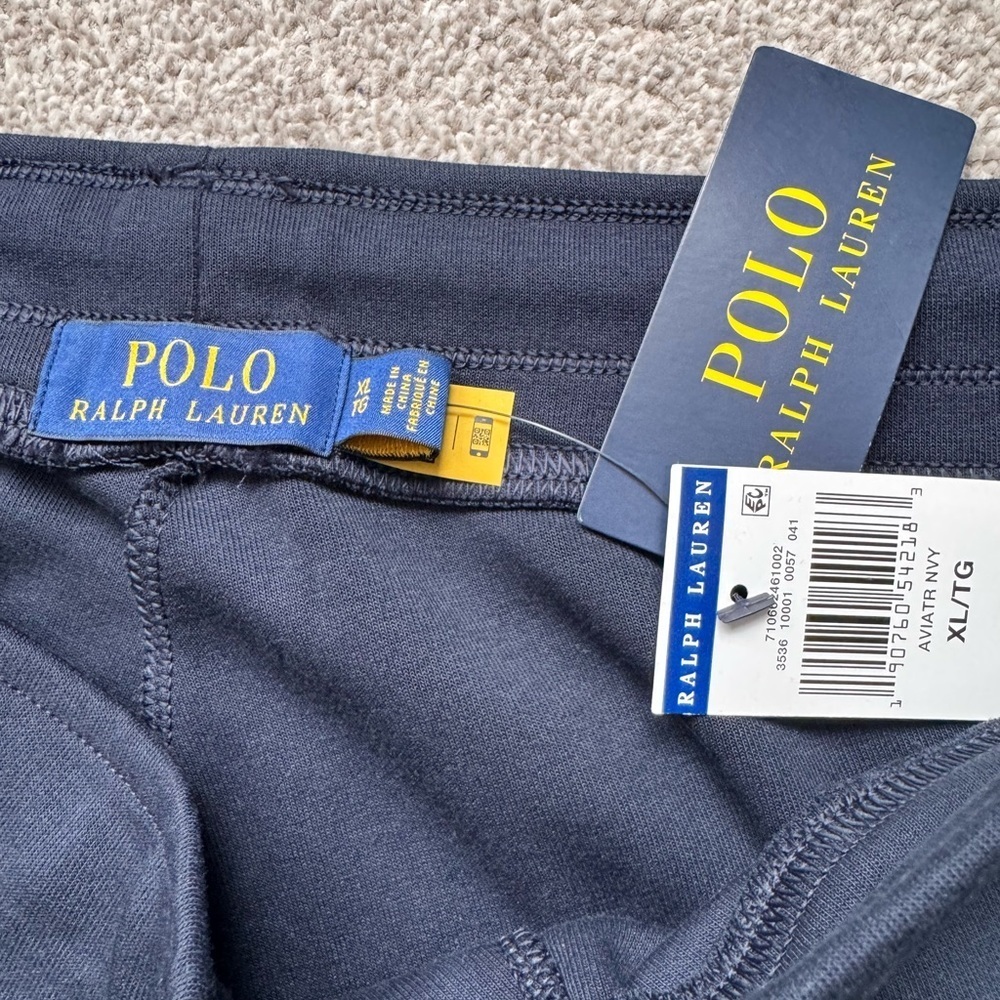 NWT Mens Polo Ralph Lauren Double Knit Jogger Pants Size XL Navy NEW - Picture 4 of 12